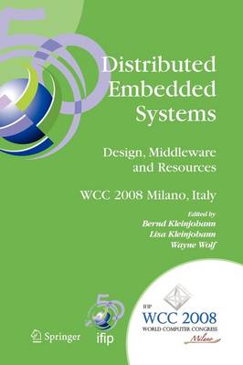 Cover of Distributed Embedded Systems: Design, Middleware and Resources