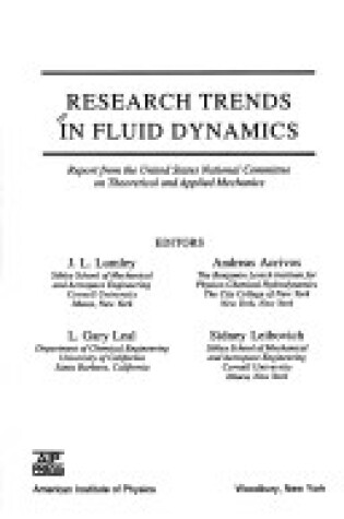 Cover of Research Trends in Fluid Dynamics