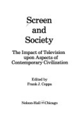 Cover of Screen and Society