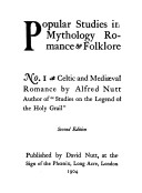 Cover of The Influence of Celtic Upon Mediaeval Romance