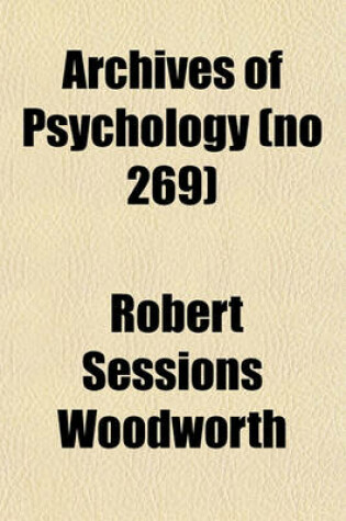 Cover of Archives of Psychology (No 269)