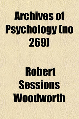 Book cover for Archives of Psychology (No 269)