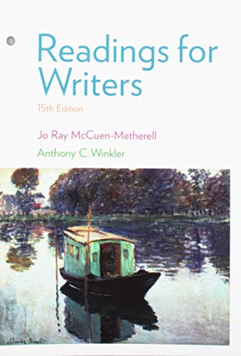 Book cover for Readings for Writers, 15th