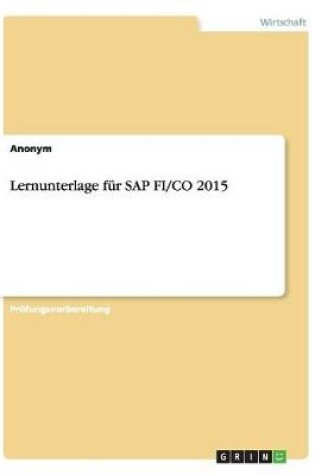 Cover of Lernunterlage für SAP FI/CO 2015