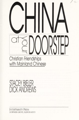 Cover of China at Your Doorstep