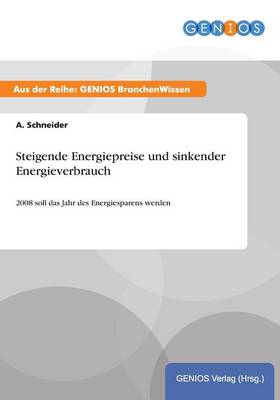 Book cover for Steigende Energiepreise und sinkender Energieverbrauch