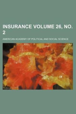 Cover of Insurance Volume 26, No. 2