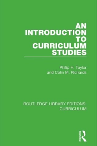 Cover of An Introduction to Curriculum Studies