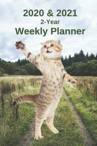 Cover of 2020 & 2021 Weekly Planner - Two Year Appointment Book Gift - Two-Year Agenda Notebook for Cat Owners - 2-Year