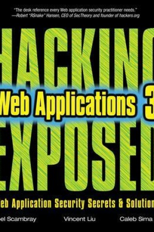 Cover of Hacking Exposed Web Applications, Third Edition