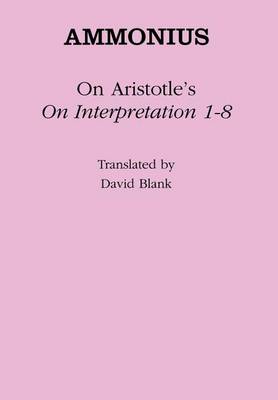Cover of On Aristotle's "On Interpretation 1-8"