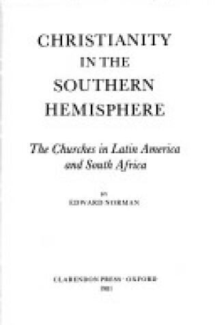 Cover of Christianity in the Southern Hemisphere