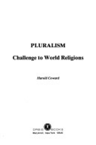 Cover of Pluralism