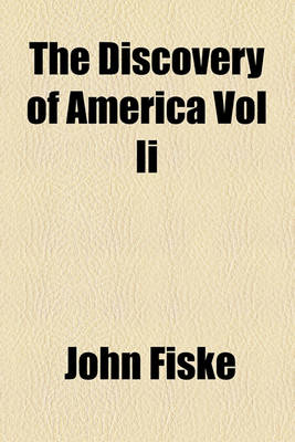 Book cover for The Discovery of America Vol II