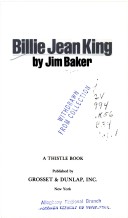 Book cover for Billy Jean King GB