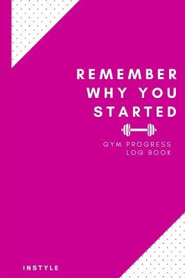 Book cover for Remember Why You Started Gym Log Book