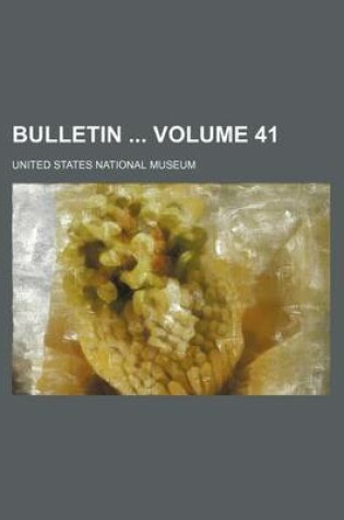 Cover of Bulletin Volume 41