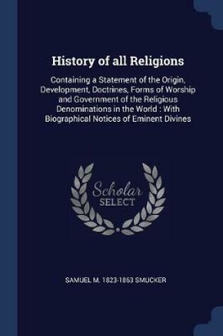 Cover of History of All Religions