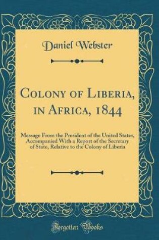 Cover of Colony of Liberia, in Africa, 1844