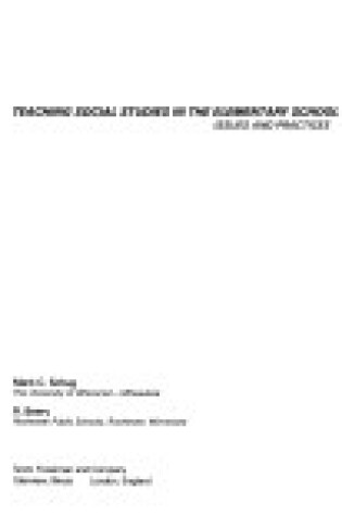 Cover of Teaching Social Studies in the Elementary School