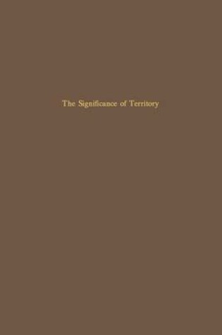 Cover of The Significance of Territory