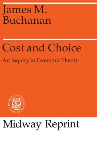 Cover of Cost and Choice