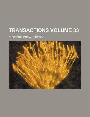 Book cover for Transactions Volume 33