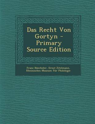 Book cover for Das Recht Von Gortyn