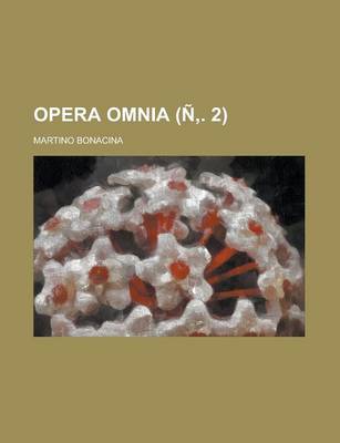 Book cover for Opera Omnia Volume N . 2