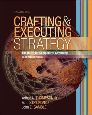 Book cover for Crafting and Executing Strategy: Text and Readings with OLC with Premium Content Card