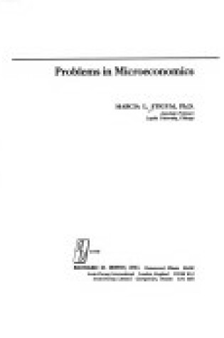 Cover of Problems in Microeconomics