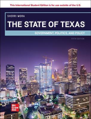 Book cover for The State of Texas: Government Politics and Policy ISE