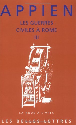 Book cover for Les Guerres Civiles a Rome - Livre III