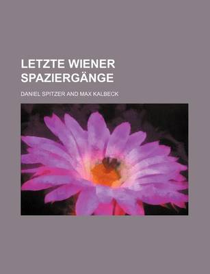 Book cover for Letzte Wiener Spaziergange