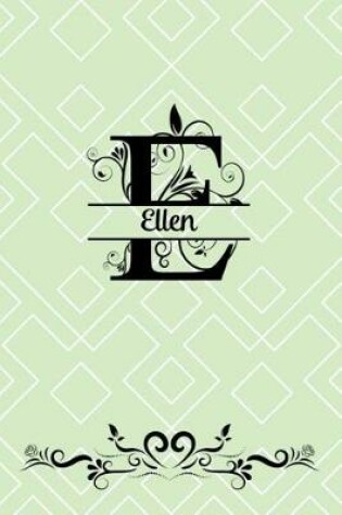 Cover of Split Letter Personalized Name Journal - Ellen