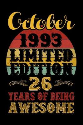 Book cover for October 1993 Limited Edition 26 Years Of Being Awesome