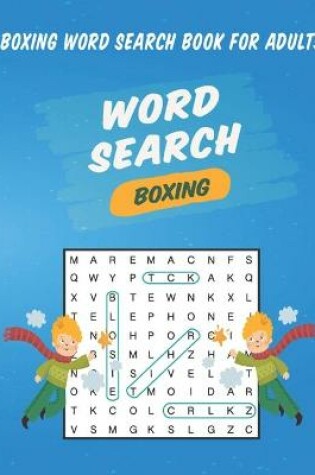 Cover of Boxing Word Search Book For Adults