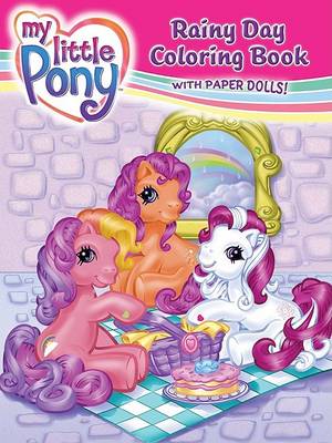 Book cover for My Little Pony Rainy Day Coloring Book