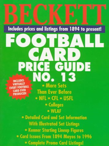 Book cover for Football Cards, 13th Edition