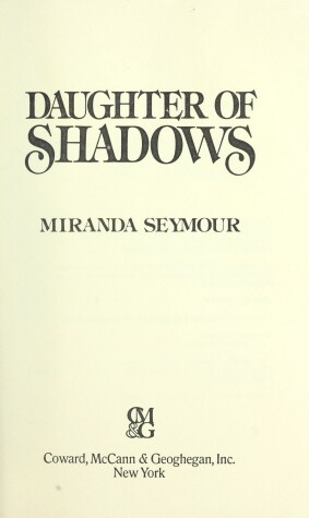 Book cover for Daughter of Shadows