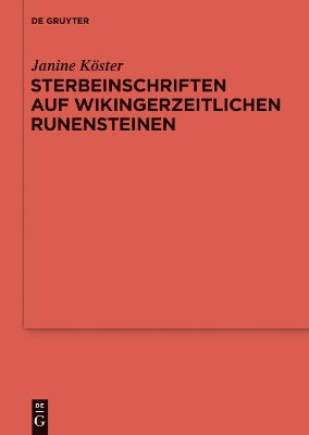 Cover of Sterbeinschriften Auf Wikingerzeitlichen Runensteinen