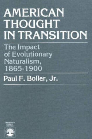 Cover of American Thought in Transition