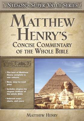 Book cover for Matthew Henry's Concise Commentary on the Whole Bible