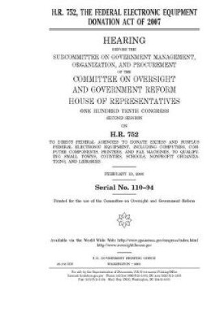 Cover of H.R. 752