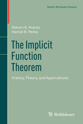 Book cover for The Implicit Function Theorem: History, Theory, and Applications