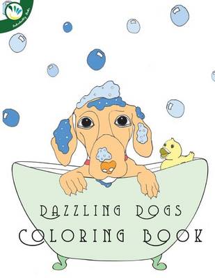 Book cover for Dazzling Dogs Coloring Book