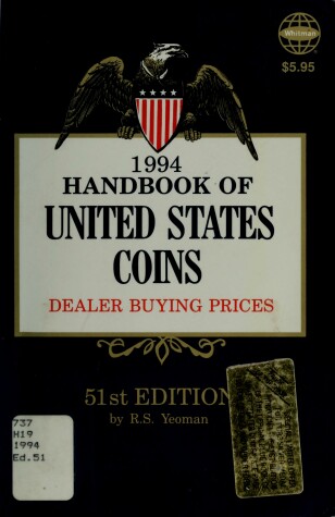 Cover of Handbook of Us Coins, 1994 Blue Book