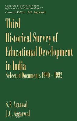 Book cover for Third Historical Survey of Educational Development in India