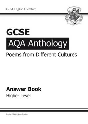 Book cover for GCSE English AQA A Anthology Answers (for Workbook) - Higher