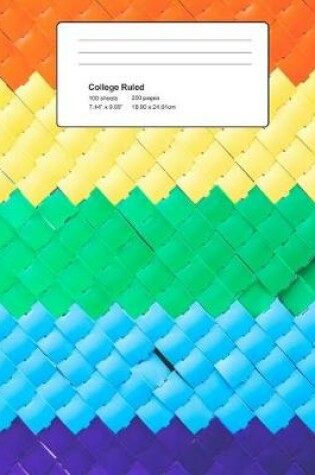 Cover of Rainbow Composition Book - Colour Is Life